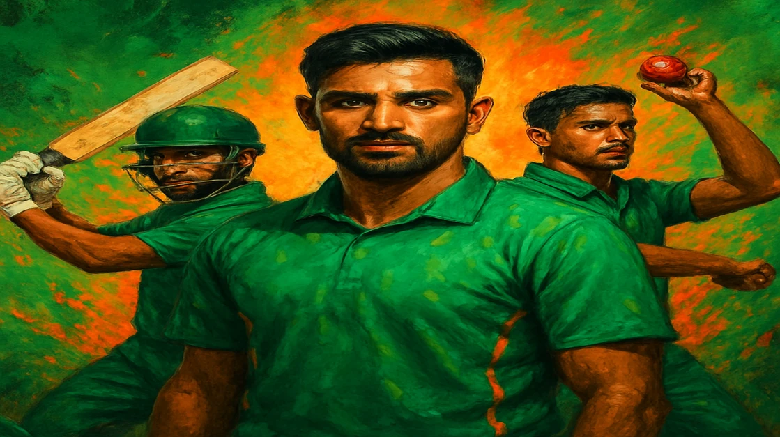 বাংলাদেশ ক্রিকেট দল মাঠে তৎপর, স্ক্রিনে jlbd এর গেমিং তথ্য ও লাইভ ম্যাচ পরিসংখ্যান দেখানো হচ্ছে।